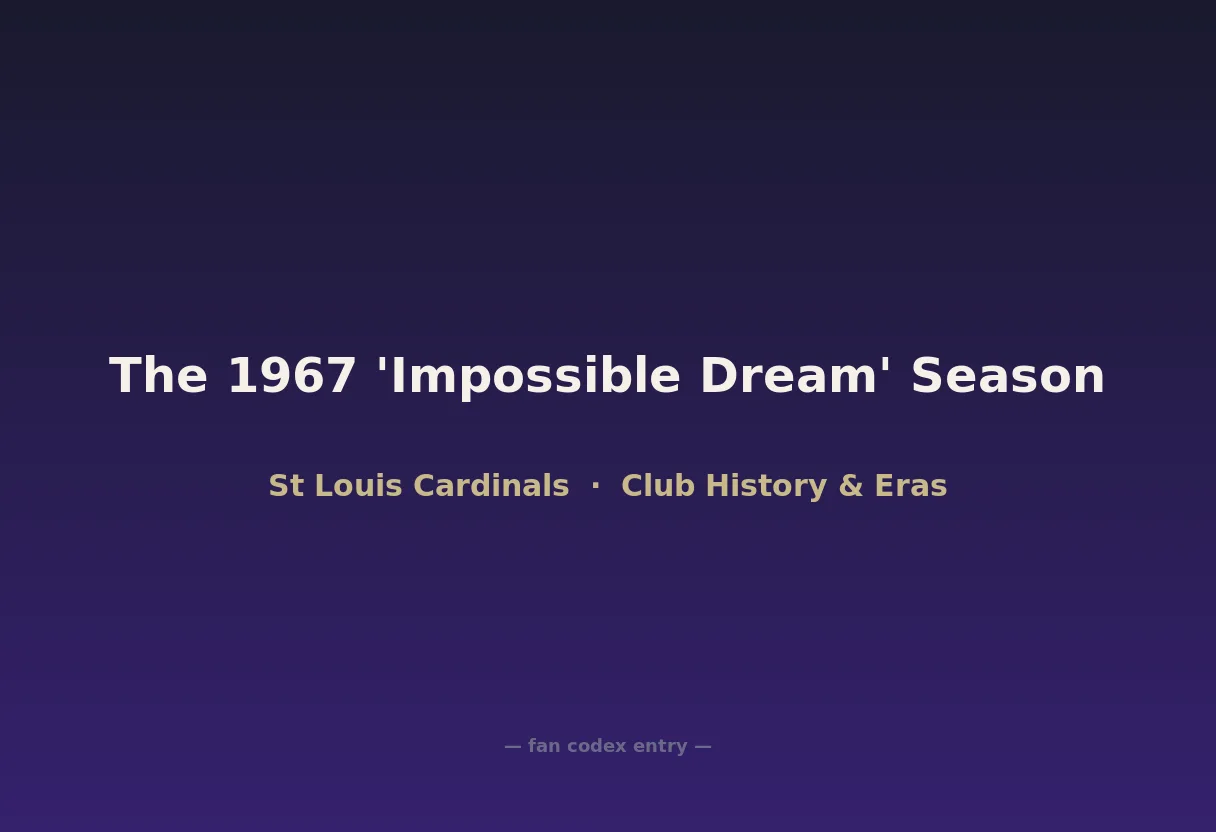 The 1967 'Impossible Dream' Season
